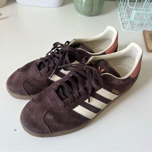Adidas Gazelle Brown & Pink Suede Shoes - Size 9